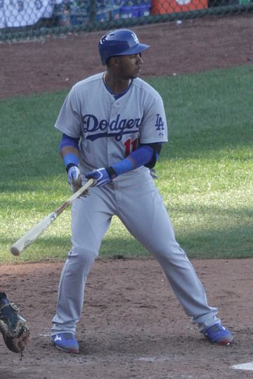 Erisbel Arruebarrena signed as a free agent with the Dodgers during spring training.