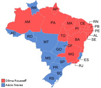 2014 Brazilian presidential election map (Round 2).svg