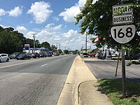 2017-07-13 14 12 35 View north along Virginia State Route 168 Business (Battlefield Boulevard) at Virginia State Route 165 (Cedar Road) in Chesapeake, Virginia.jpg