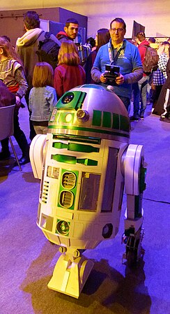 Robot R2-D2 (univers de science-fiction Star Wars).