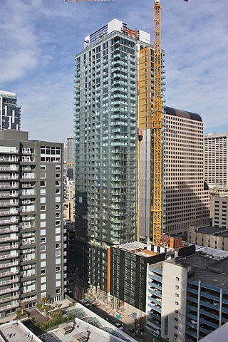 <span class="mw-page-title-main">West Edge Tower</span> 440-foot-tall residential skyscraper in Seattle, Washington