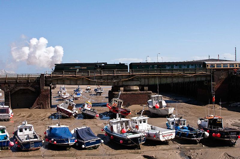 File:34067 Tangmere Folkestone Harbour Swing Bridge.jpg