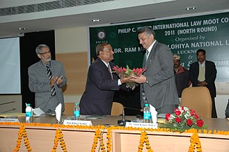 Anant Kumar Mishra, Then Minister of Health, UP GOVT., Prof. Balraj Chauhan, Then VC - Dr. Ram Manohar Lohiya National Law University (RMLNLU), Dr. S Ravichandran, Head - Academic Initiatives, Surana & Surana at Surana & Surana Moot ANANT KUMAR MISHRA, THEN MINISTER OF HEALTH, UP GOVT., PROF. BALRAJ CHAUHAN, THEN VC - DR. RAM MANOHAR LOHIYA NATIONAL LAW UNIVERRSITY (RMLNLU), Dr. S RAVICHANDRAN, HEAD - ACADEMIC INITIATIVES, SURANA & SURANA.jpg