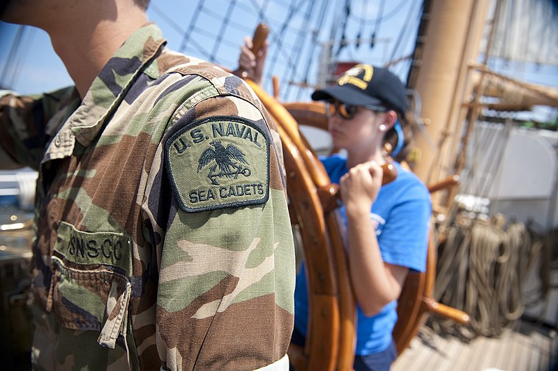 File:A U.S. Naval Sea Cadet Corps uniform is worn by Joe Jackson, 17, of Astatula, Fla.jpg