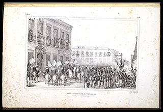 Acclamation de D. Pedro II. : à Rio de Janeiro le 7 Avril, 1831