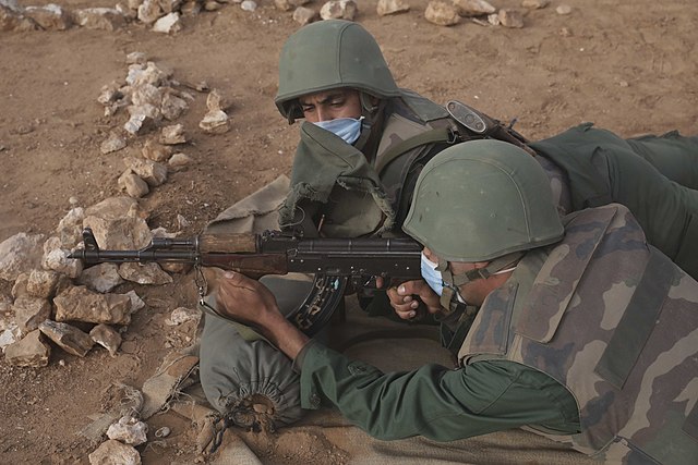 Moroccan soldiers during African Lion 2021 exercises