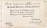 p257 - Johannes Costerus - Inscription