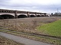 Wasserstraßenkreuz Minden, Alte Kanalbrücke von Pumpwerk in Südwest.