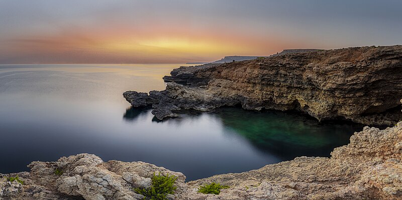 File:Anchor Bay Cliffs after sunset.jpg