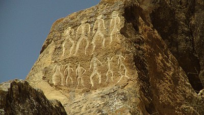 Petroglifoj en la nacia parko Gobustan