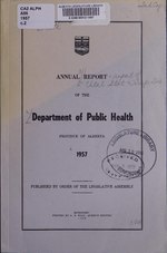 Миниатюра для Файл:Annual report of the Alberta Dept. of Public Health (IA ableg 33398004131487).pdf