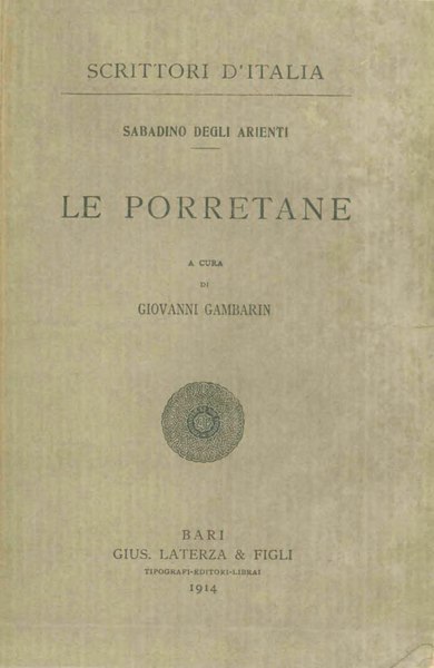 File:Arienti, Giovanni Sabadino degli – Le porretane, 1914 – BEIC 1736495.djvu