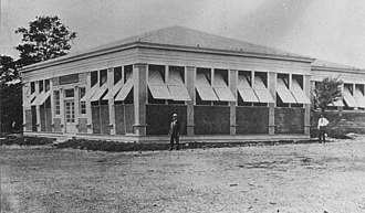 Gymnasium and pool on the Arlington Training School campus, 1913 Arlington Training School, New Gymnasium and Pool (10004191).jpg