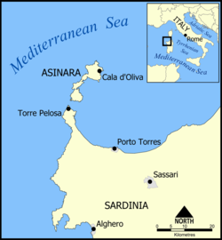 Asinara - Localizzazione