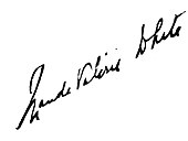 signature de Maude Valerie White
