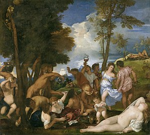 Titian, The Bacchanal of the Andrians, 1523–1526