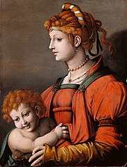 Portrait of a Woman and Child / Allegory of Liberality