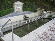 Maximilianbrunnen an der Traun