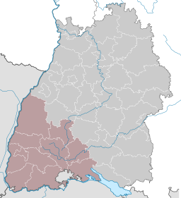 Regierungsbezirk Freiburgs läge i Baden-Württemberg.