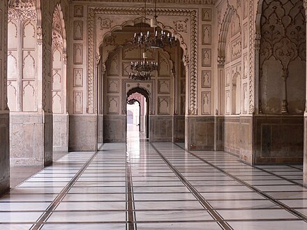 Badshahi Mosque, built by Mughal Emperor Aurangzeb at Lahore