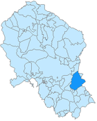 Расположение муниципалитета Баэна на карте провинции