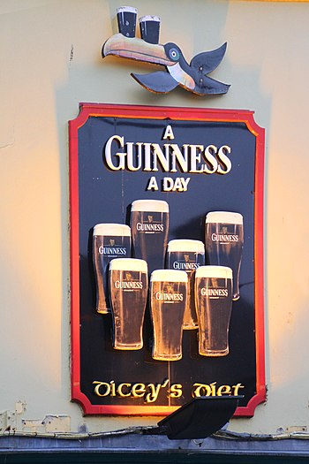 Guinness advertisement in Ballyshannon, County Donegal