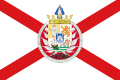 Bandera de la localidad Guipuzcoana de Fuenterrabía, País Vasco (España).