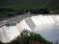 Le barrage de la Girotte.