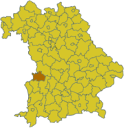 Dillingen an der Donau en el mapa