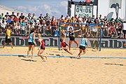 Deutsch: Deutsche Beachhandball-Meisterschaften 2022; Tag 3: 7. August 2022 – Frauen,Finale, Beach Bazis Schleissheim – Minga Turtles Ismaning 2:1 (20:26, 24:20, 8:6) English: German Beach handball Championships; Day 3: 7 August 2022 – Women Final – Beach Bazis Schleissheim Vs Minga Turtles Ismaning 2:1 (20:26, 24:20, 8:6)