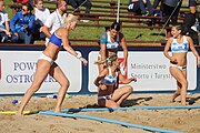 Deutsch: Beachhandball Europameisterschaften 2019 (Beach handball Euro); Tag 4: 5. Juli 2019 – Frauen, Viertelfinale, Niederlande-Griechenland 2:1 (25:12, 18:24, 7:6) English: Beach handball Euro; Day 4: 5 July 2019 – Quarter Final Women – Netherlands-Greece 2:1 (25:12, 18:24, 7:6)