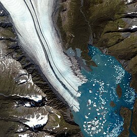 Bear Glacier with calving front