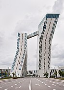 English: The Bella Sky Comwell Hotel (Copenhagen Ørestad). Deutsch: Das Bella Sky Hotel (Copenhagen Ørestad).