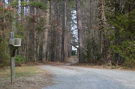 Belvidere driveway, Goochland County