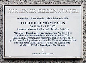 Theodor Mommsen: Biographie, Ouvrages principaux, Corpus Inscriptionum Latinarum