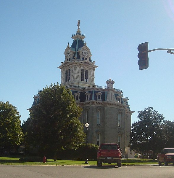 Davis County Courthouse in Bloomfield, listed on the National Register of Historic Places.