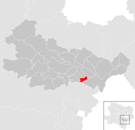 Poloha obce Blumau-Neurißhof v okrese Baden (klikacia mapa)