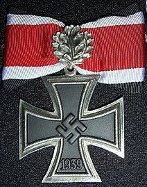 REPRO CROIX DE FER 2NDE CLASS WEHRMACHT WW2 RUBAN GUERRE MEDAILLE 1944