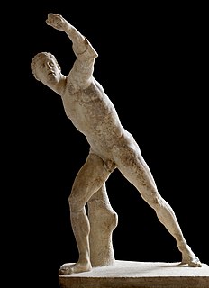 <i>Borghese Gladiator</i> Hellenistic sculpture
