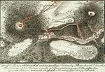 Karte um 1850 mit dem Borsberg