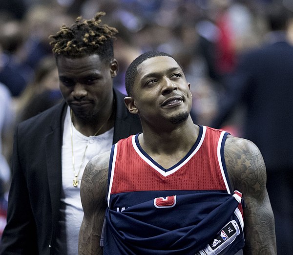 Beal in a game against the Cleveland Cavaliers in 2017