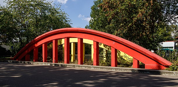 Former railway bridge Karlsruhe-Durlach Germany