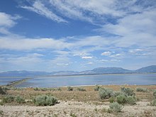 View of Buffalo Bay and the causeway to the mainland