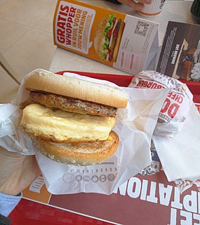 Burger King breakfast sandwiches Breakfast sandwiches in the product portfolio of Burger King