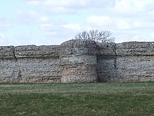 Burgh Castle is an impressive Roman ruin in Norfolk Burgh Castle - geograph.org.uk - 154039.jpg