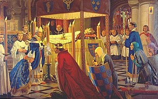 Burial of Henry I at Reading Abbey in 1136, painted by Harry Morley (1916) Burial of Henry I, 1136 by Harry Morley, painted in 1916.jpg