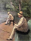 Caillebotte - Rybáři na břehu řeky Yerres, kolem roku 1876.jpg