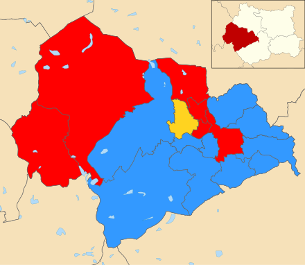 Results of the 2015 council election in Calderdale