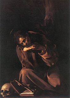 <i>Saint Francis in Meditation</i> (Caravaggio) Painting by Caravaggio