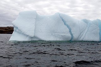 An iceberg seen near Newfoundland